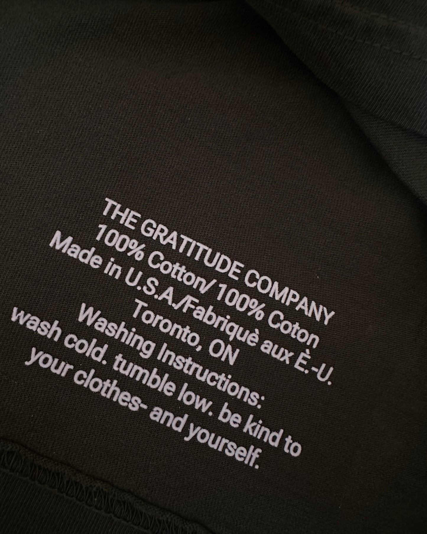 UNISEX GREEN WITH GRATITUDE TEE