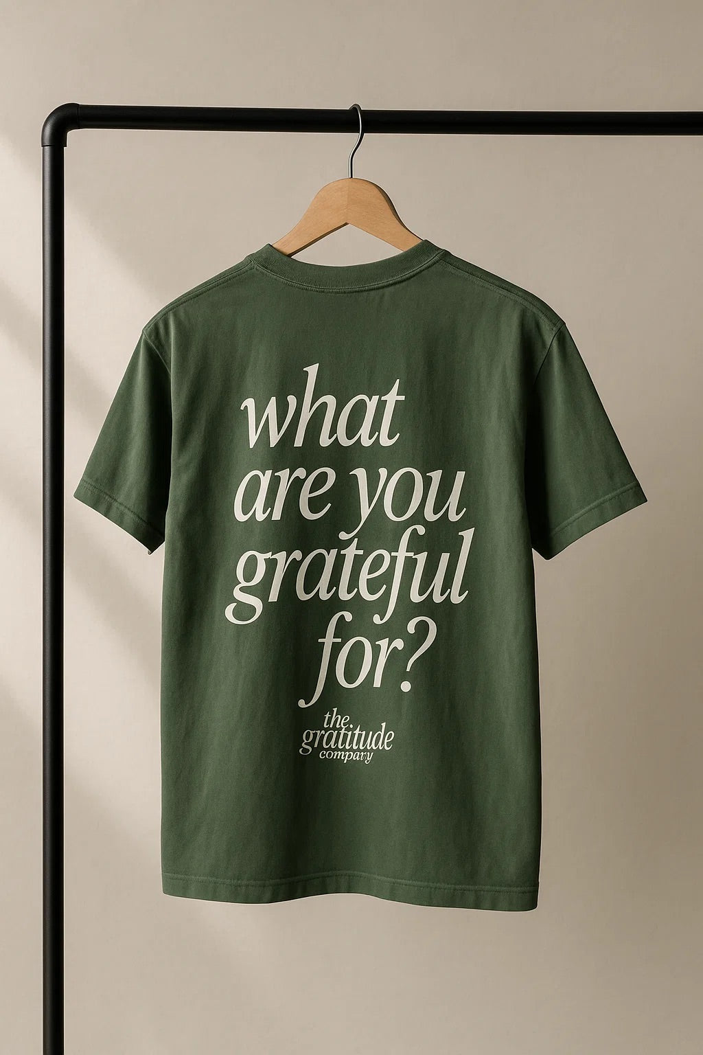 UNISEX GREEN WITH GRATITUDE TEE