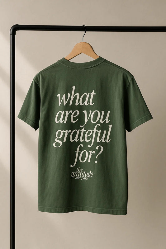 UNISEX GREEN WITH GRATITUDE TEE