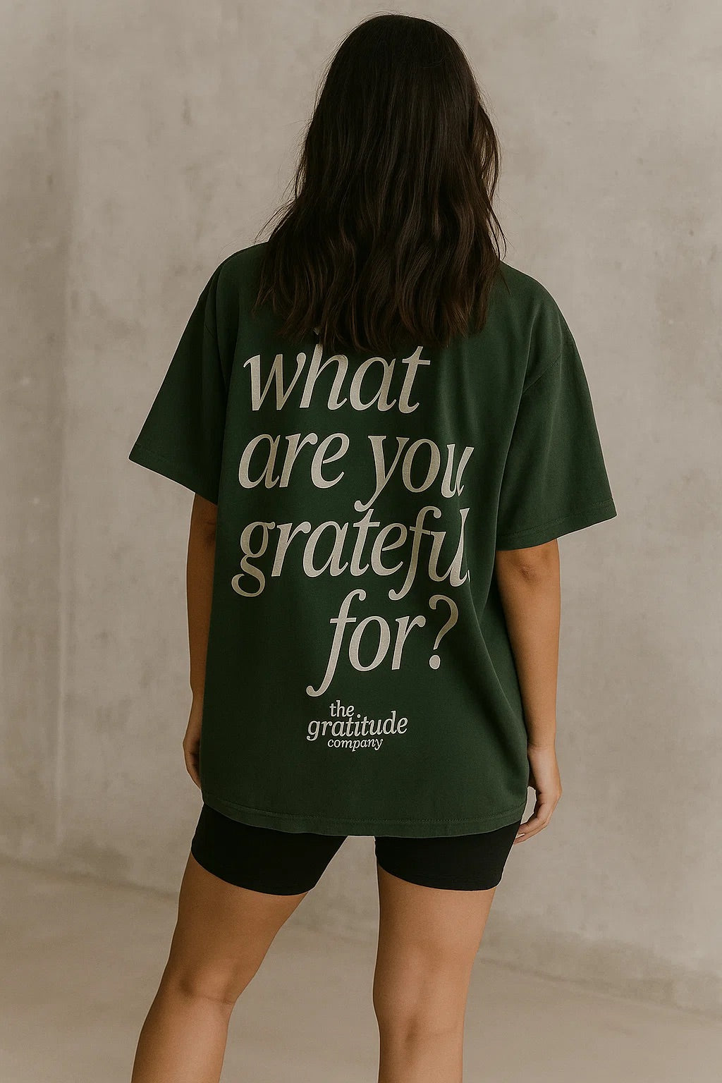 UNISEX GREEN WITH GRATITUDE TEE